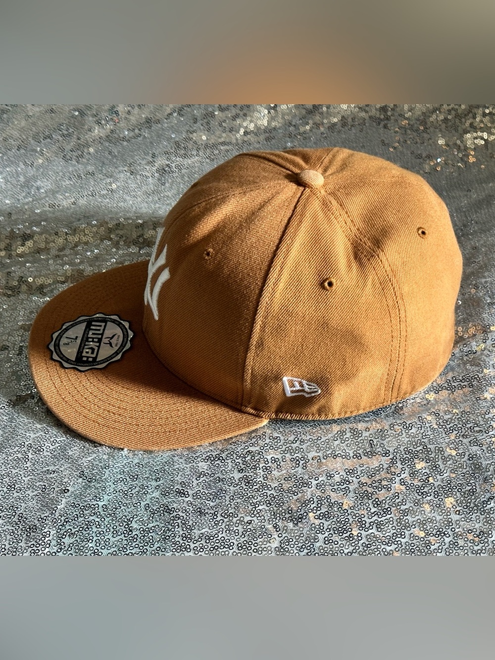 Mika Headwear Company Caramel Brown Snapback Hat with White Logo - Picture 5 of 14